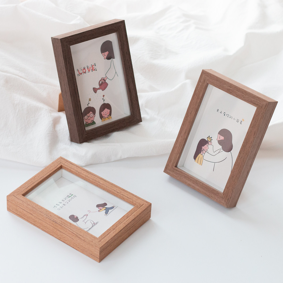 Light salt living room Original Illustration Photo frame Decoration 6 Photo frame 7 Painting core Hand drawn Illustrationin the Home accessories , Frame/Frames  category - from Buy2taobao.com to provide professional Taobao agent buy service