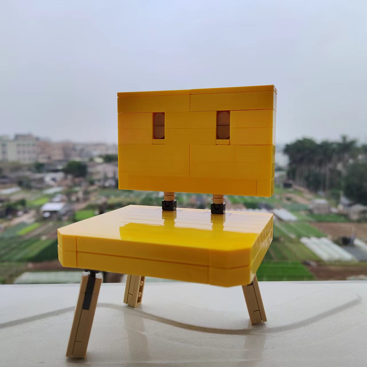 moc铃芽椅子动漫周边宗像草太凳子积木桌面家具摆件手办之旅玩具