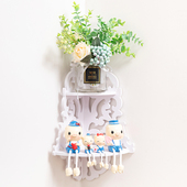 新品 饰品卡通动物小V猪吊脚娃娃结 创意客厅电视柜书架摆件工艺装