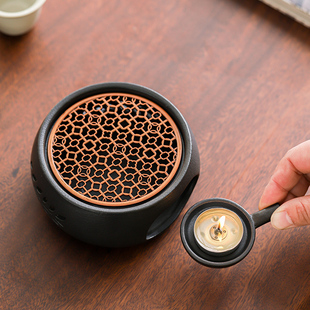 复古温茶炉小火炉蜡烛煮茶底座暖茶器提香器烘茶炉围炉煮茶温茶器