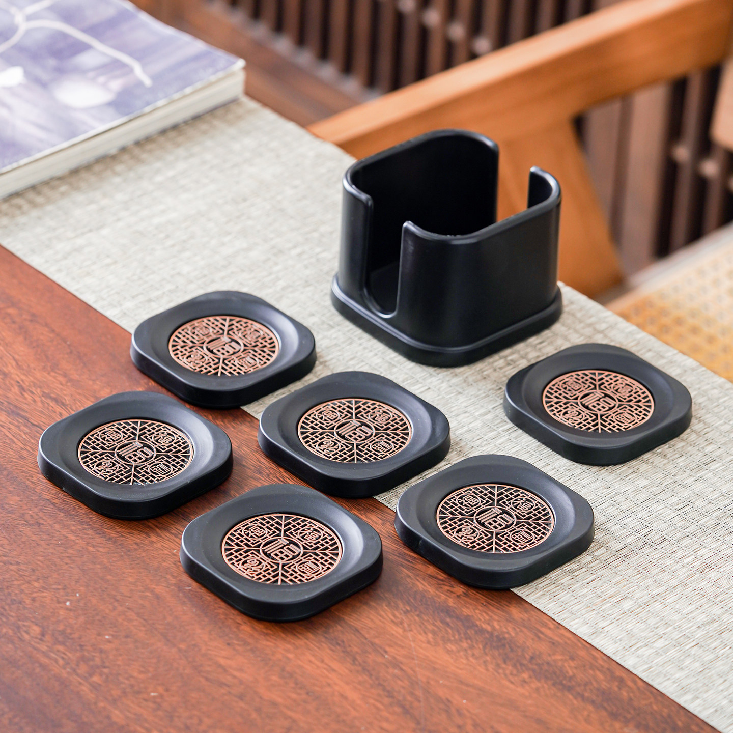 茶杯垫轻奢高级感茶垫中式功夫茶杯垫托防烫隔热杯托底座茶具配件,餐饮具,杯垫,淘宝优惠券,粉丝福利购,淘宝优惠卷