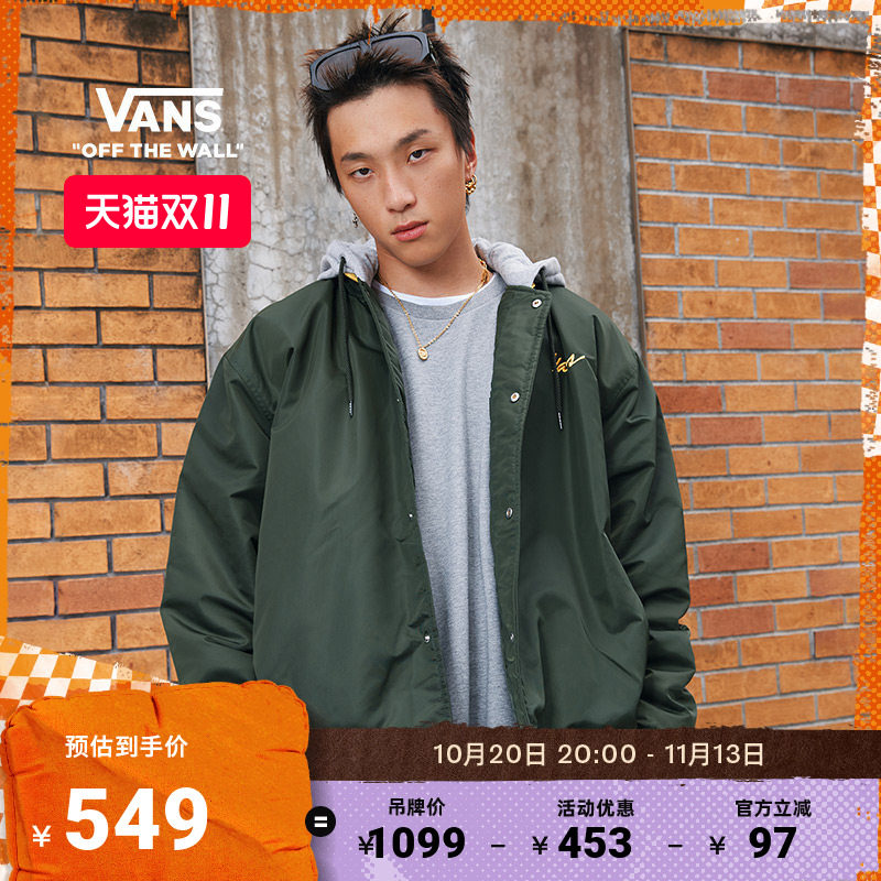 Vans范斯官方男女情侣棉夹克