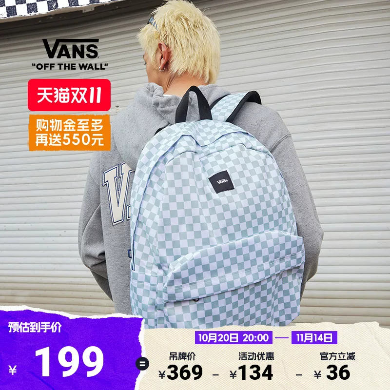 Vans, рюкзак для мужчин и женщин, вместительное шахматное отделение, официальный флагманский магазин, для любимых