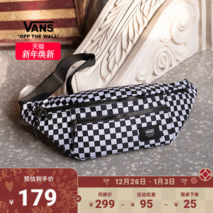 Vans范斯官方 男女情侣腰包黑白格纹街潮酷盖
