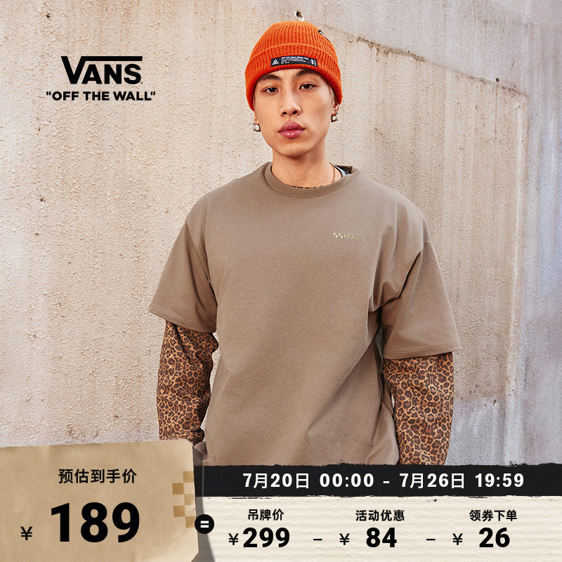 Vans范斯官方男女纯棉短袖T恤