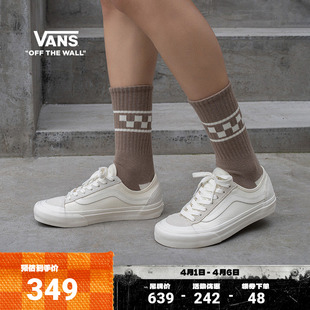 VR3 136 Style 低帮 女鞋 白色板鞋 SF侧边条纹男鞋 Vans范斯官方