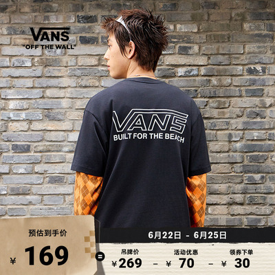 Vans范斯官方男女纯棉短袖T恤