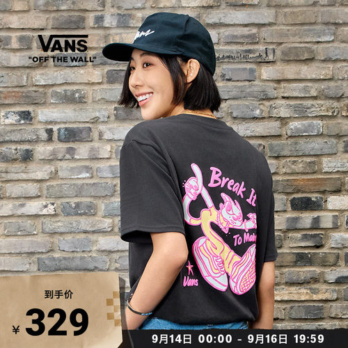 Vans范斯官方女子纯棉短袖T恤