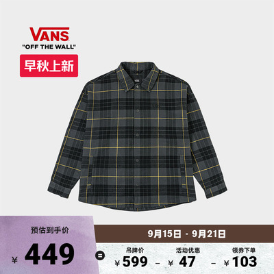 Vans范斯官方灰色格子夹克外套