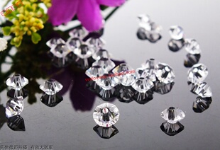 捷克进口水晶扁菱形珠子婚纱散珠辅料 DIY项链手链串珠配件材料包