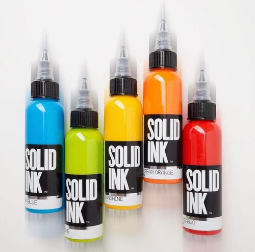 金尊纹身色料进口正品美国金樽彩色纹身色料SOLIDink杰艺器材