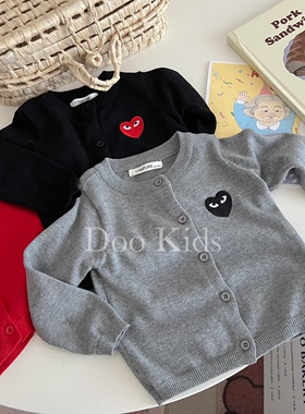 ins韩版春秋季婴幼儿薄款针织毛衫男女宝宝洋气针织毛衣开衫外套