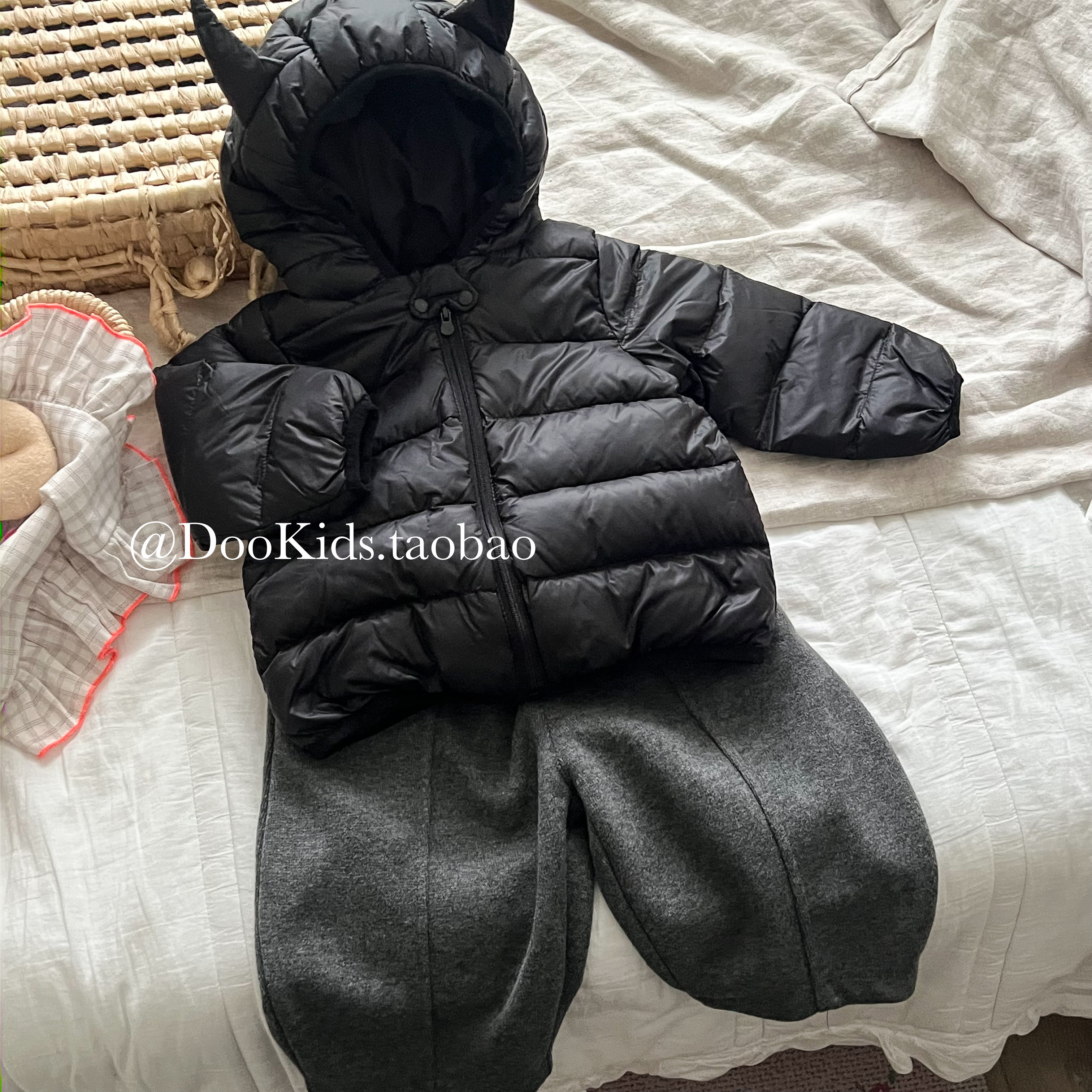 ins韩版婴儿白鸭绒轻薄羽绒服冬季装男女宝宝短款外套保暖外出服