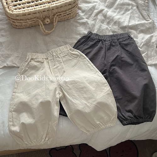 ins婴儿韩版春季款百搭棉质长裤儿童秋季男女宝宝外出运动休闲裤