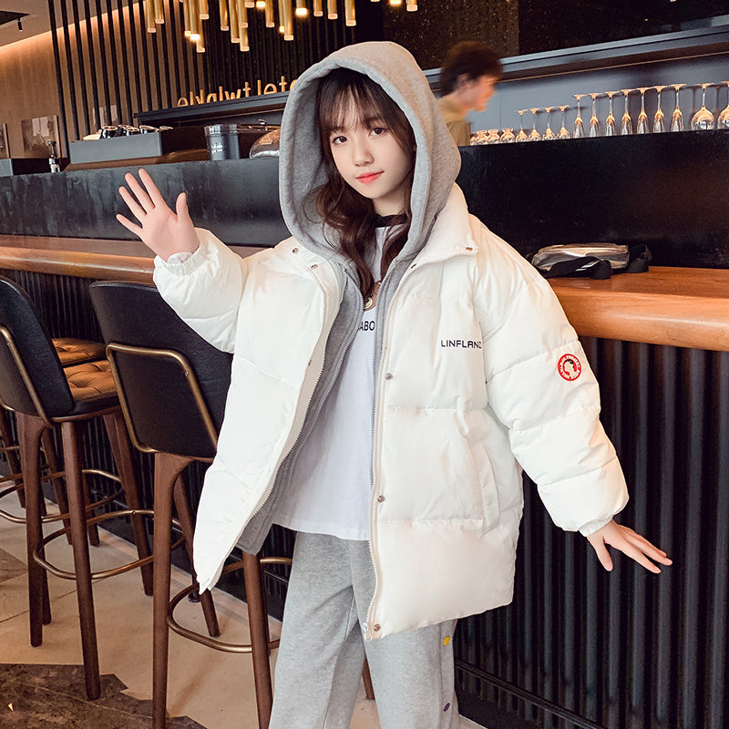 女童羽绒服2021新款洋气中大儿童品牌女孩炸街加厚冬装外套童装潮