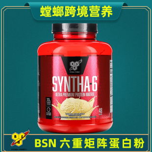 美国进口BSN蛋白粉5磅 SYNTHA 必胜六重矩阵分离乳清蛋白质粉