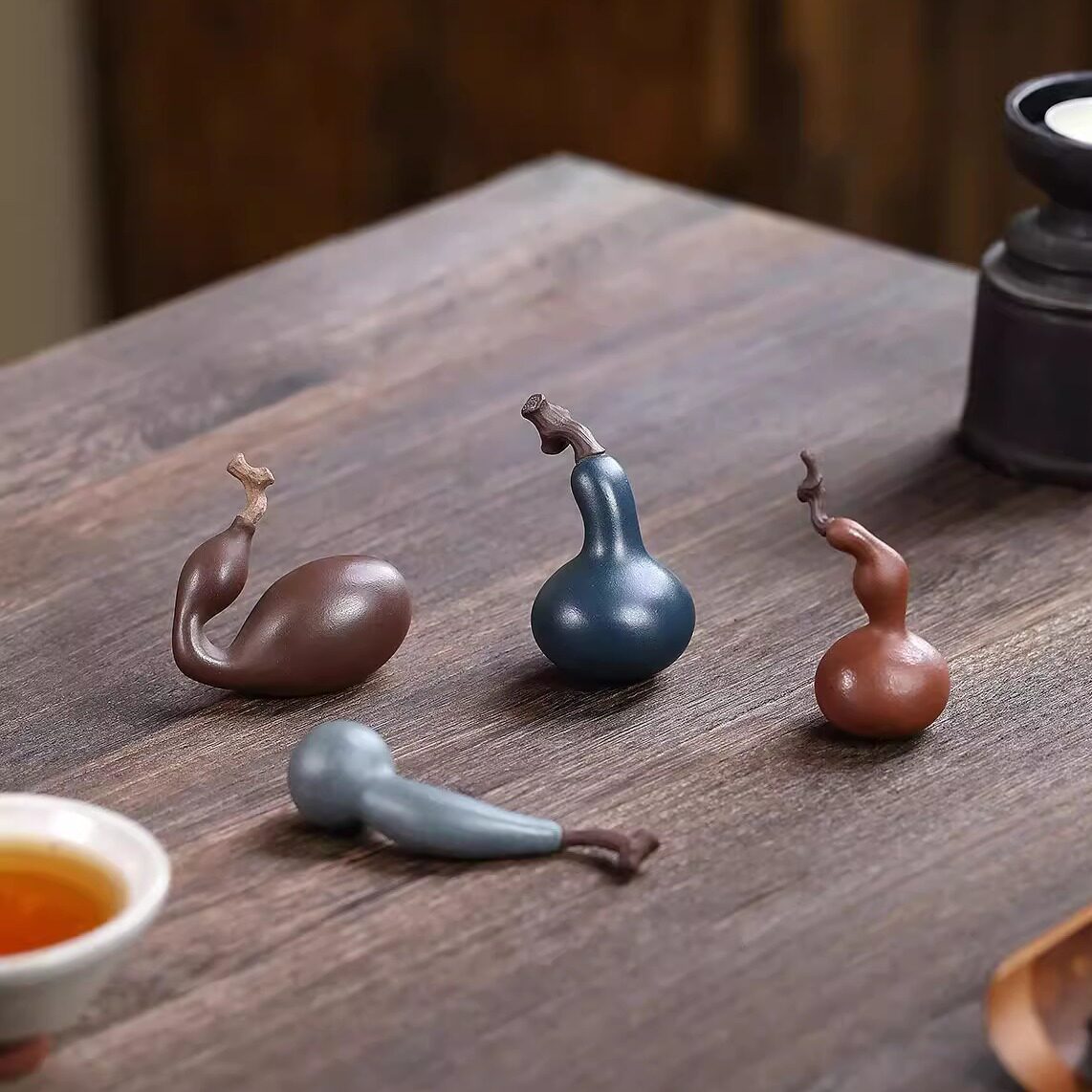 宜兴紫砂茶宠葫芦福禄手把件精品