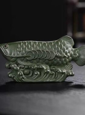 紫砂茶宠【金龙鱼】年年有余精品