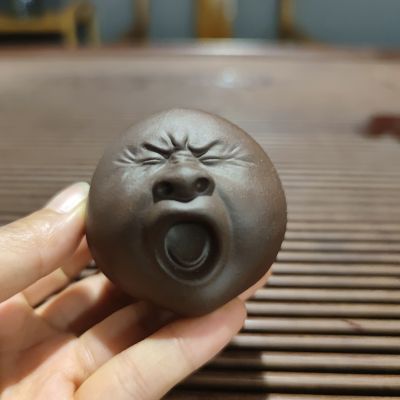 福利品【打哈欠人头像】紫砂茶宠