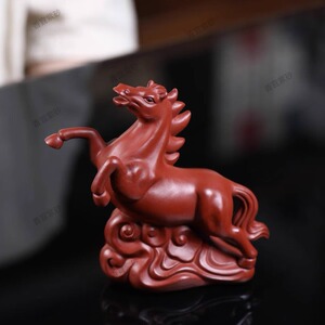 宜兴紫砂茶宠马踏祥云生肖马精品