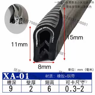 U型自夹紧是U型带翅密封条源业
