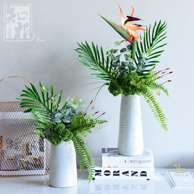 知根 北欧仿真植物绿植套装 客厅餐桌花瓶摆件仿真花艺摆设,家居饰品,婚庆/商业花艺,淘宝优惠券,粉丝福利购,淘宝优惠卷