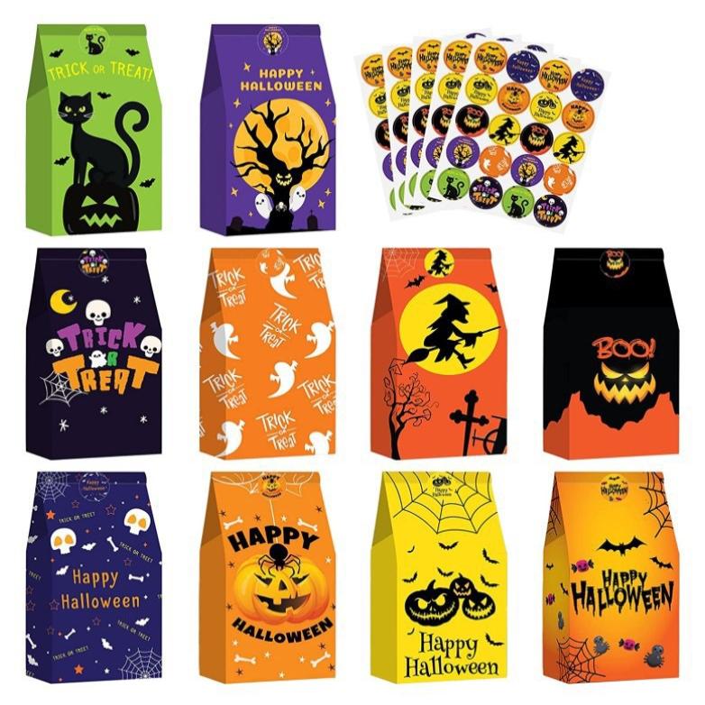 Halloween鬼节牛皮纸袋子party