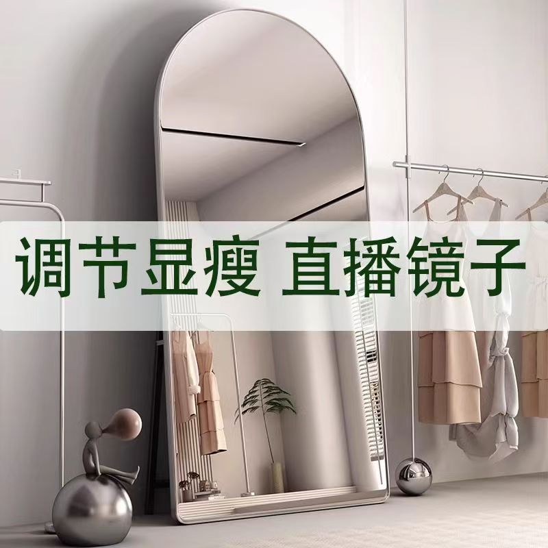服装店专用镜子显瘦全身美颜落地镜高级挂墙宿舍包邮显白可移动女