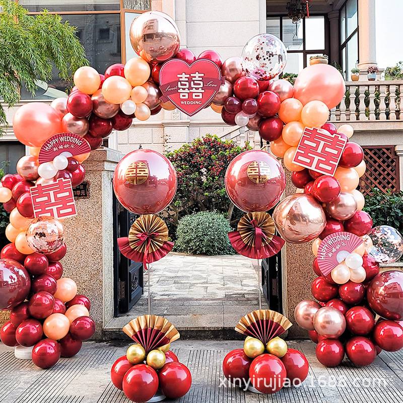 气球拱门支架结婚装饰婚庆场景
