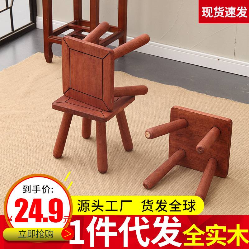 实木板凳小方凳家用儿童垫脚凳木质矮凳简易换鞋凳小木凳子