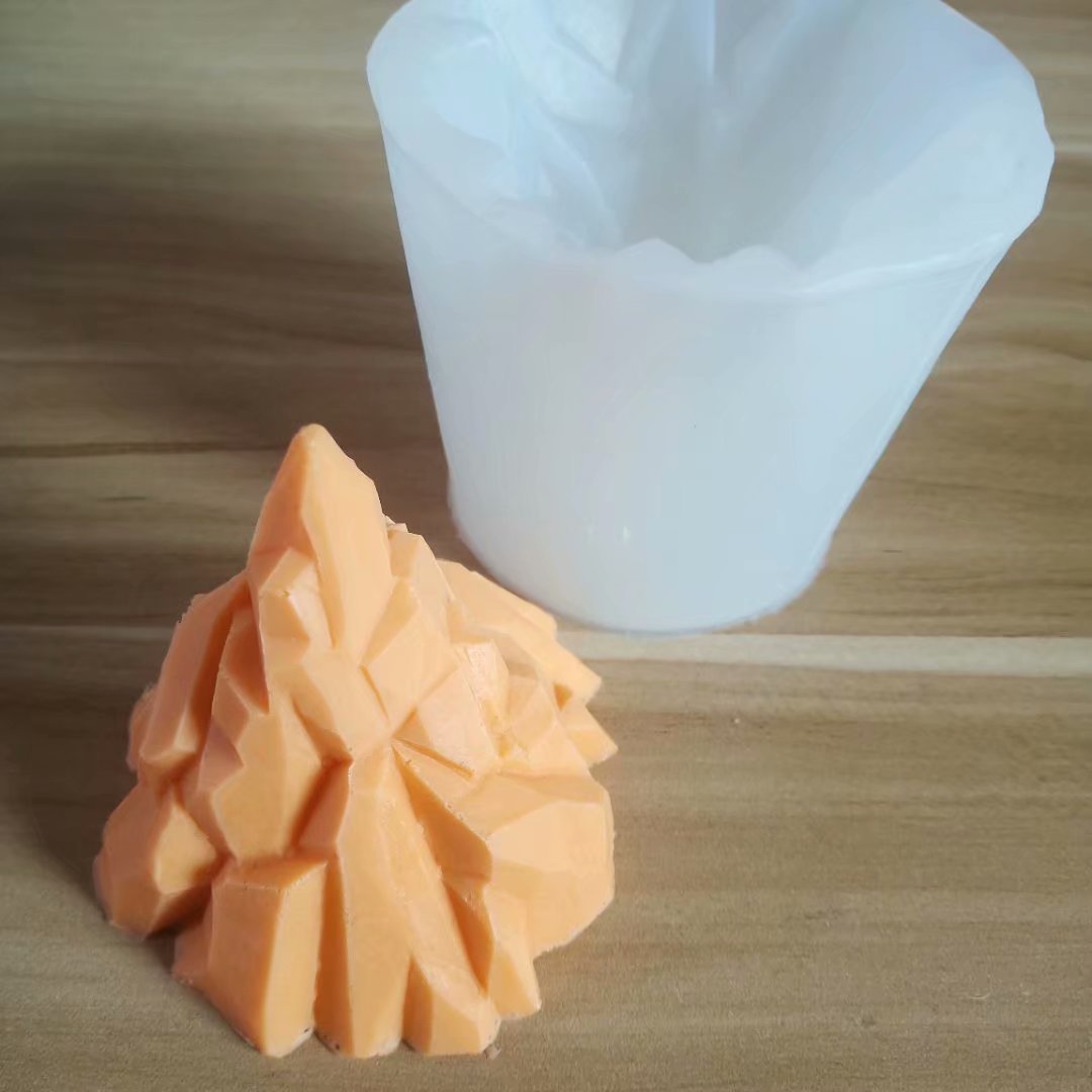 3D立体冰山蛋糕模具火山雪山装饰