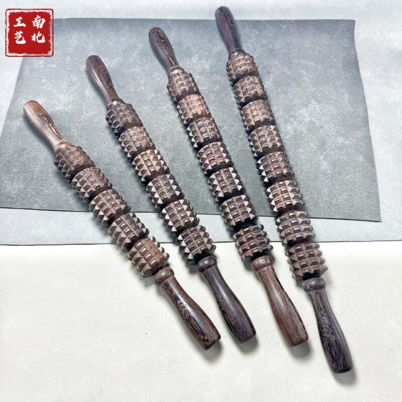 鸡翅木狼牙齿长八轮按摩按摩棒