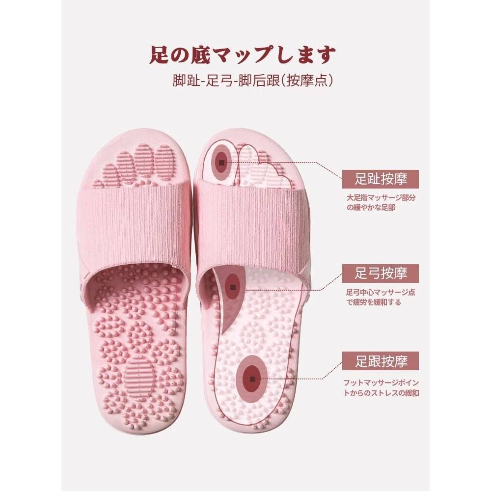 日本明星同款按摩拖鞋足底足弓扁平足穴位按摩拖鞋男女士2024新款