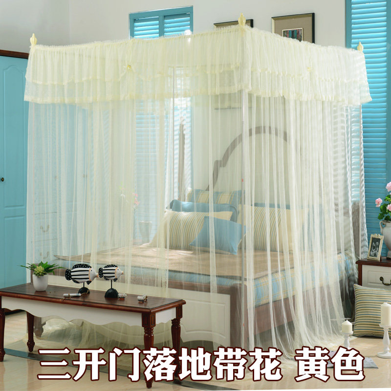 高端蚊帐防摔儿童免安装加密支架杆加粗加厚2024家用卧室