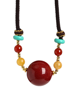 朱砂吊坠转运珠项链随身挂件