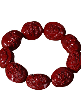 朱砂手串男款十八罗汉