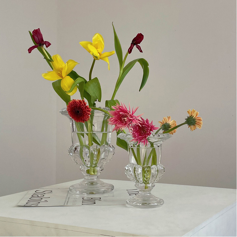 鸟与花家特蕾西浮雕玻璃花瓶餐桌