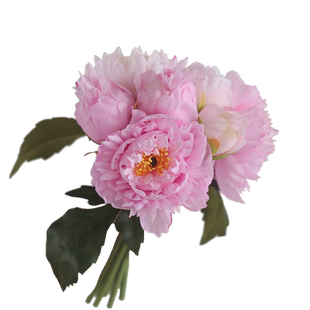 仿真芍药花把束家居装饰插花手捧花轻奢高级感绢花套装乔迁礼物