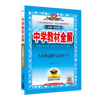 2025新版 中学教材全解九年级下册政治教材全解RJ人教版9九年级下册道德与法治教材全解3初三下册政治全解 同步复习辅导资料教辅书