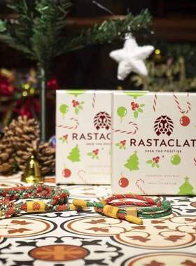 RASTACLAT美国官方圣诞节限定平安夜情侣礼物小狮子铃铛手链套装