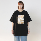 夏季情侣装纯棉短袖t恤宽松衣服ins潮流半袖潮牌T86P28，男装T恤，星座410(原411)