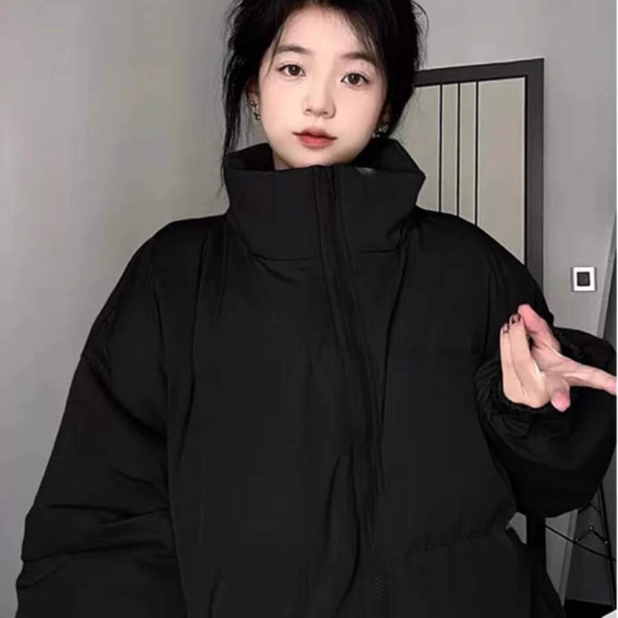 女大童初中高中学生百搭立领棉服