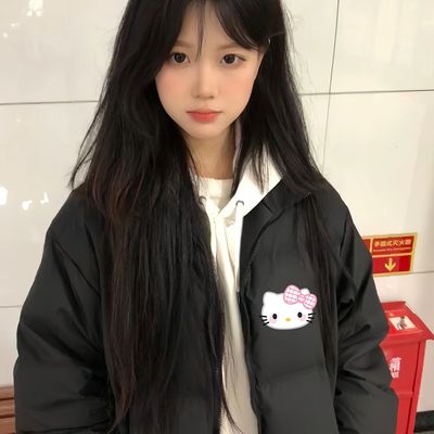 女大童初中高中学生百搭立领棉服