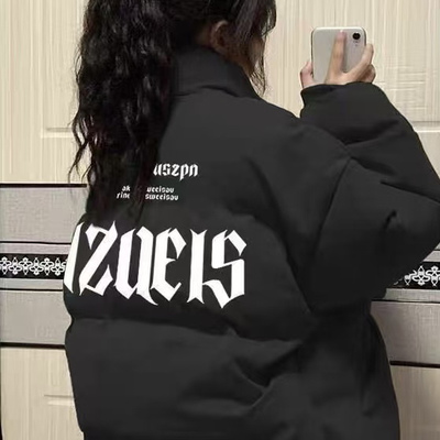 女大童初中高中学生百搭立领棉服