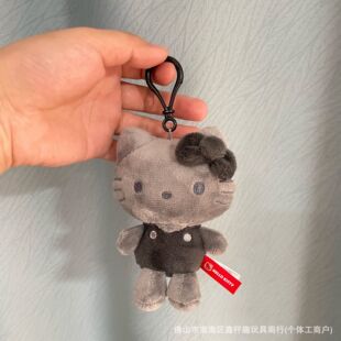 1新款 美版 炭黑三丽欧 kitty 丑鱼 挂件 毛绒玩偶包包钥匙扣
