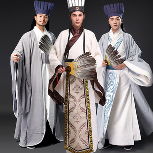 汉服谋士服饰古代影视诸葛亮演出服三国孔明服装 古装 汇美男款 风格