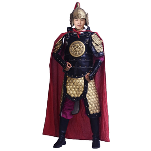 新款古代盔甲可穿将士铠甲服装真人盔甲男影视剧将军演出甲胄定制