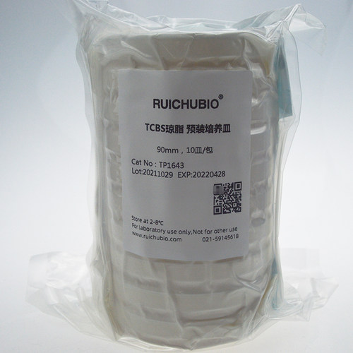 瑞楚生物 TCBS琼脂 预装培养皿 TP1643 90mm 10皿 包