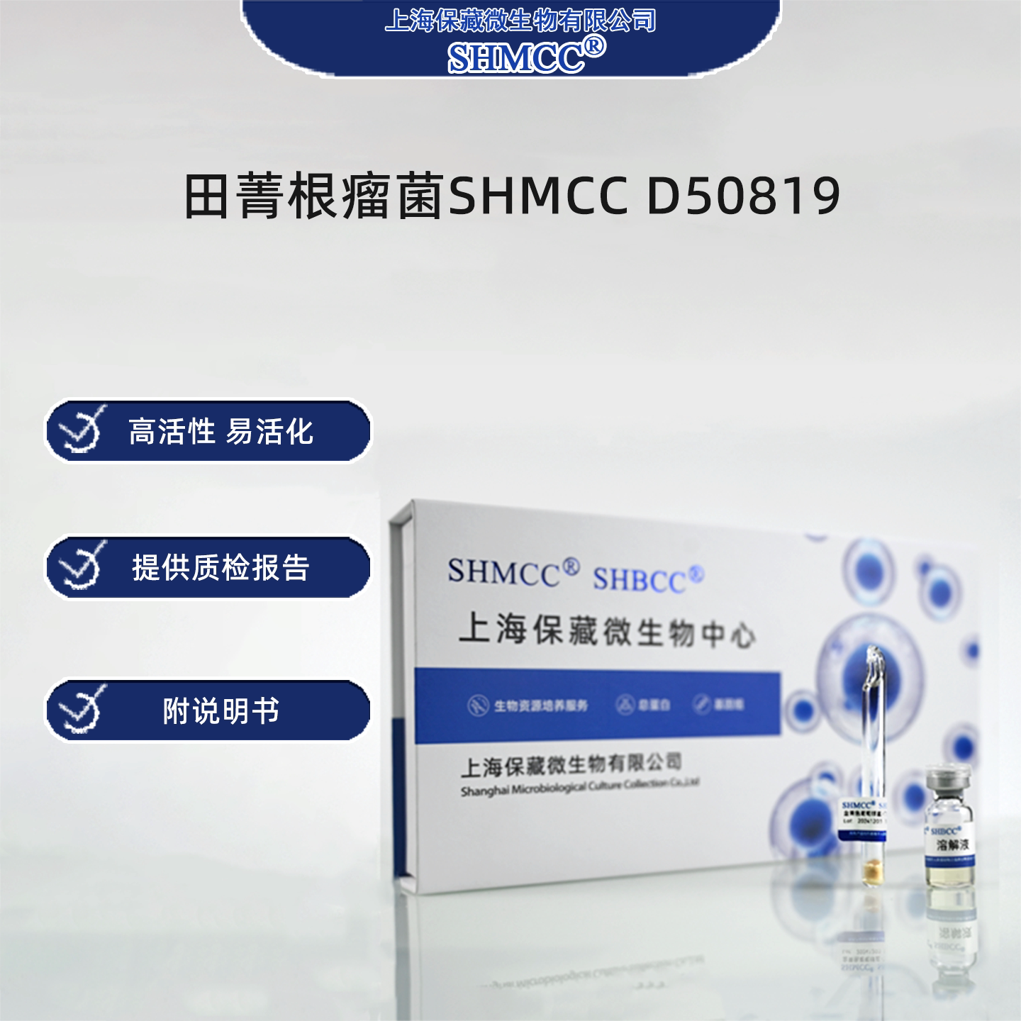田菁根瘤菌SHMCC D50819 0代标准菌种冻干粉
