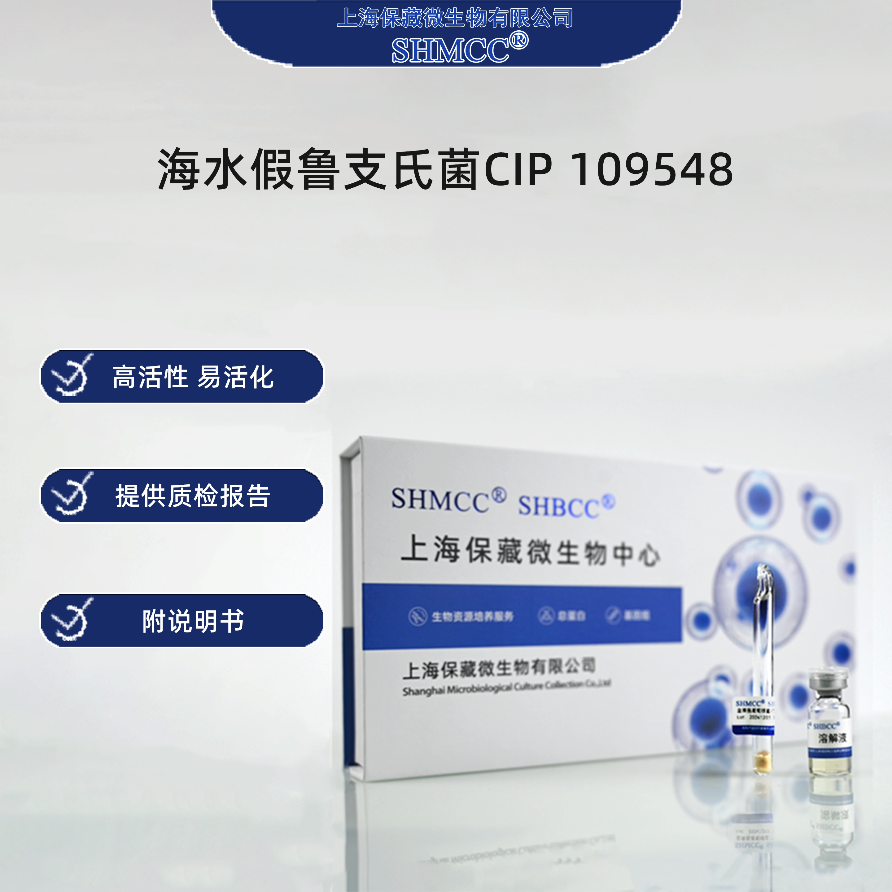 海水假鲁支氏菌CIP109548 0代标准菌种冻干粉